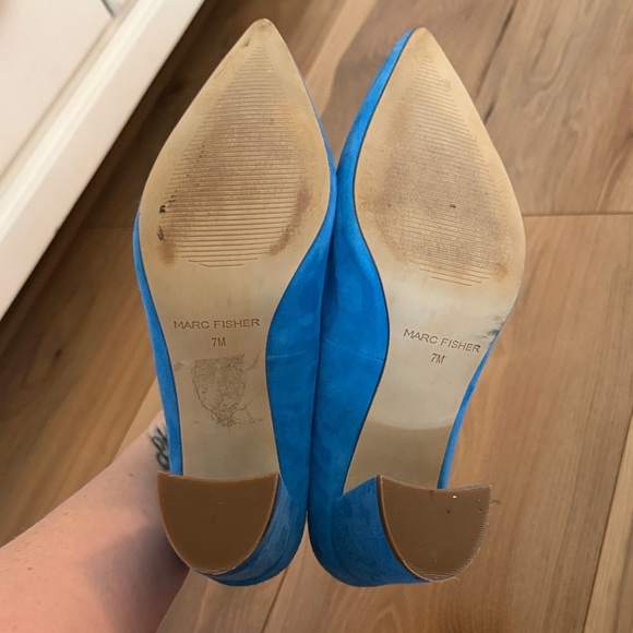 Marc Fisher Zala Pumps in Blue Suede - Picture 7 of 7